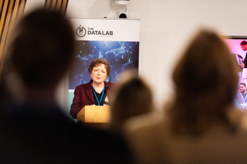 Liz Whitfield, Executive Director at the Leeds-based consultancy Hippo Digital, giving a speech to our attendees at our parliamentary networking event.