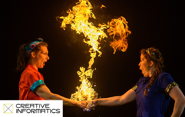 Creative Informatics - performers with fire