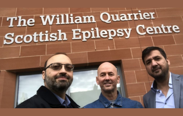 From left: Professor Hadi Larijani, John McMaster and Syed Yaseen Shah.