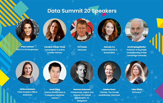 Small circle pictures of Data Summit 20 speakers